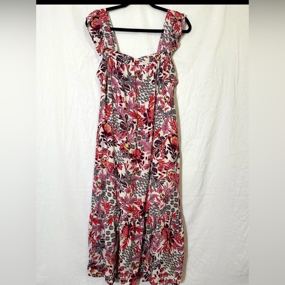 Knox Rose Red and Pink Floral Maxi Dress - Picture 1 of 2